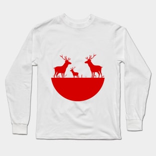 Christmas deers Long Sleeve T-Shirt